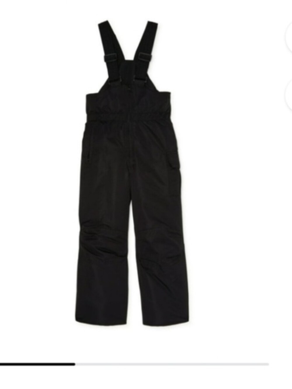 Black Insulated Bib Snow Coveralls
